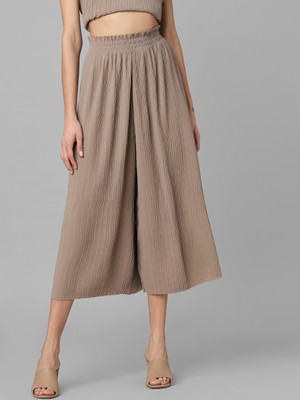 ONLY Relaxed Women Brown Trousers