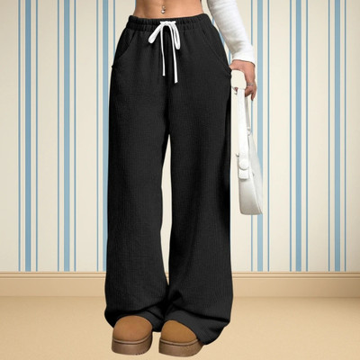 nitafashion Relaxed Women Black Trousers