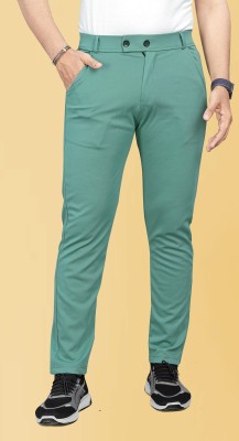 COMBRAIDED Straight Fit Men Green Trousers