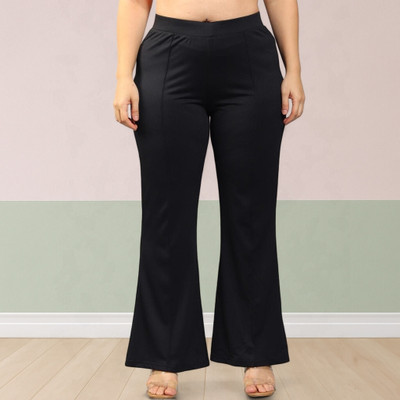 nitafashion Loose Fit Women Black Trousers