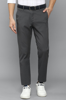 Allen Solly Regular Fit Men Grey Trousers
