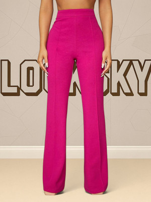 nitafashion Comfort Fit, Regular Fit Women Pink Trousers