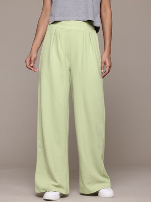 Roadster Flared Women Green Trousers