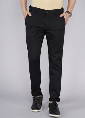 KILLER Slim Fit Men Black Trousers