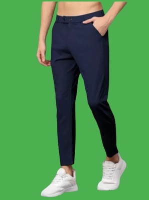 HOC Regular Fit Men Blue Trousers