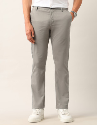 Arrow Sport Regular Fit Men Grey Trousers