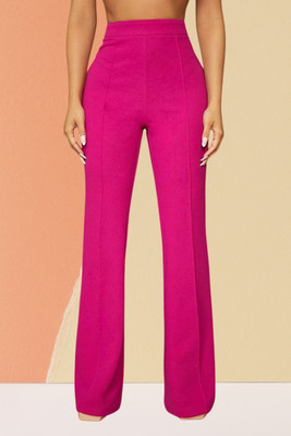 AKOTTY Comfort Fit, Regular Fit Women Pink Trousers