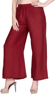 Vivika Flared Women Maroon Trousers