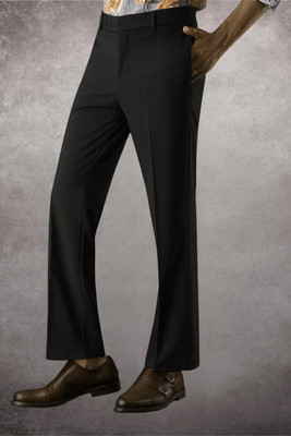 Zimist Regular Fit Men Black Trousers