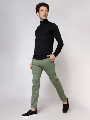 BEYOUNG Regular Fit Men Green Trousers