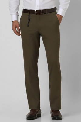 V DOT BY VAN HEUSEN Slim Fit Men Brown Trousers