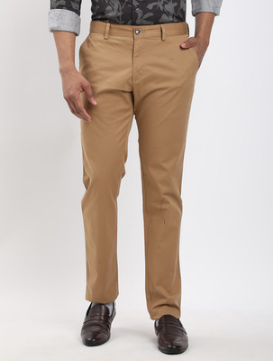 INDIAN TERRAIN Tapered Men Khaki Trousers