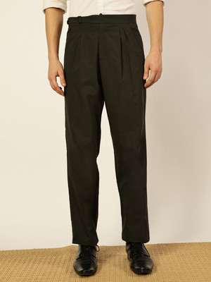 THOMAS SCOTT Regular Fit Men Green Trousers