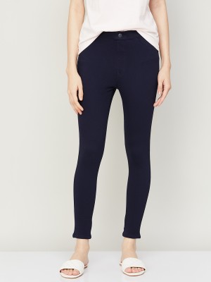 Fame Forever by Lifestyle Regular Fit Women Dark Blue Trousers