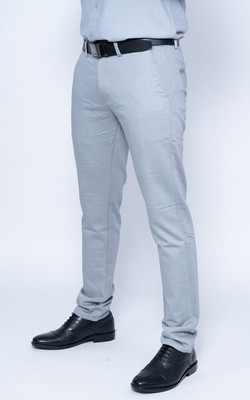 Nanzi Regular Fit Men Grey Trousers