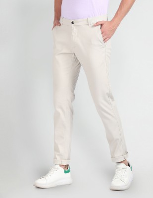 Arrow Sport Slim Fit Men Grey Trousers