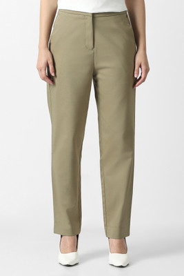 VAN HEUSEN Slim Fit Women Green Trousers