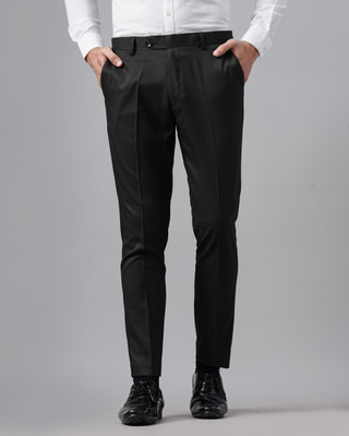 MANCREW Regular Fit Men Black Trousers
