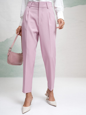 Tokyo Talkies Regular Fit Women Pink Trousers