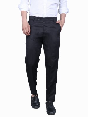 WEAROBICS Regular Fit Men Black Trousers