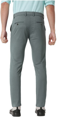 BASICS Tapered Men Green Trousers
