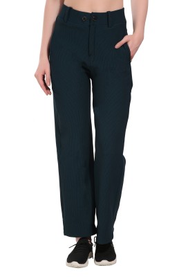 Mashaykh Regular Fit Women Dark Green Trousers