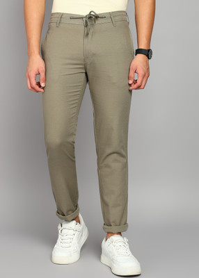 KILLER Slim Fit Men Light Green Trousers