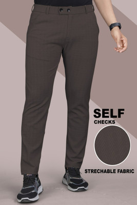 VELLOSTA Regular Fit Men Brown Trousers