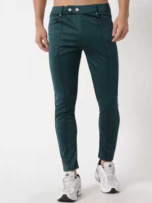 kkgarment Solid Men Green Track Pants