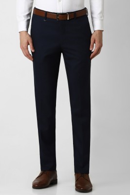 VAN HEUSEN Slim Fit Men Blue Trousers