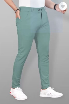 AAITHAN Slim Fit Men Green Trousers