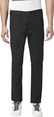 Byford by Pantaloons Regular Fit Men Black Trousers