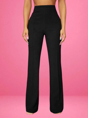 nitafashion Comfort Fit Women Black Trousers