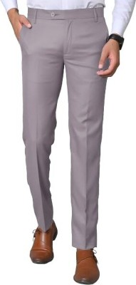 himu Regular Fit Men Grey Trousers