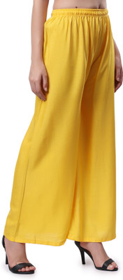 Keviv Flared Women Yellow Trousers