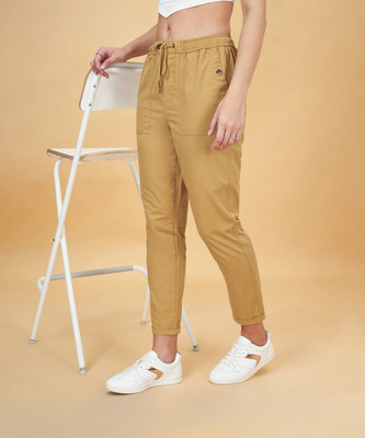 Honey By Pantaloons Regular Fit Women Khaki Trousers