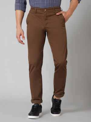 CANTABIL Regular Fit Men Brown Trousers