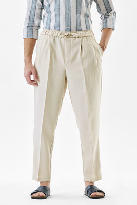 Snitch Regular Fit Men Beige Trousers