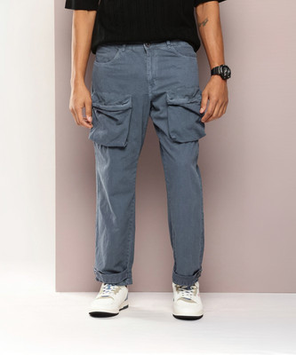 Kook N Keech Straight Fit Men Blue Trousers
