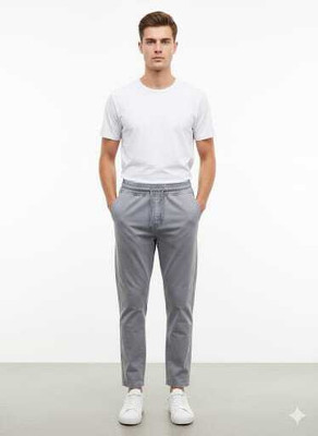 Zudi Regular Fit, Comfort Fit Men Black Trousers