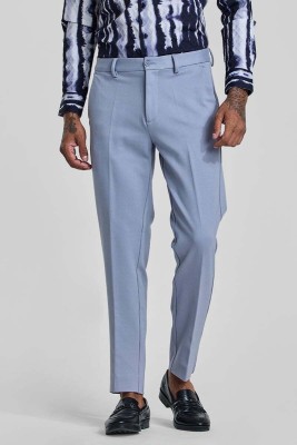 Snitch Slim Fit Men Light Blue Trousers