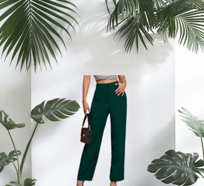 TarrenT HunT Regular Fit Women Green Trousers
