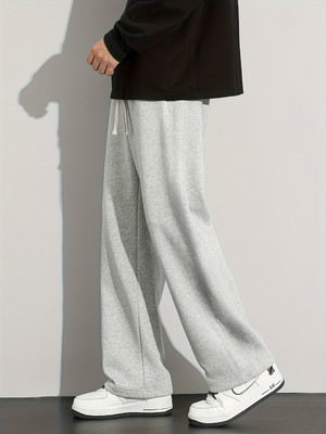 IRONDYE Solid Men Grey Track Pants