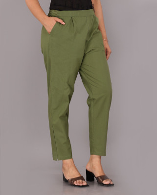 GOYAL TEXTILES Slim Fit Women Green Trousers