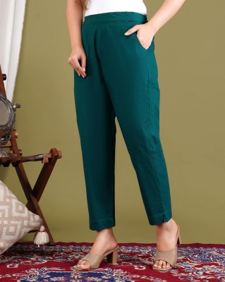 Gamyam Regular Fit Women Dark Green Trousers