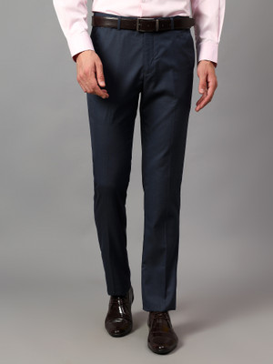 CANTABIL Regular Fit Men Dark Blue Trousers