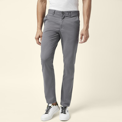 Byford by Pantaloons Slim Fit Men Grey Trousers