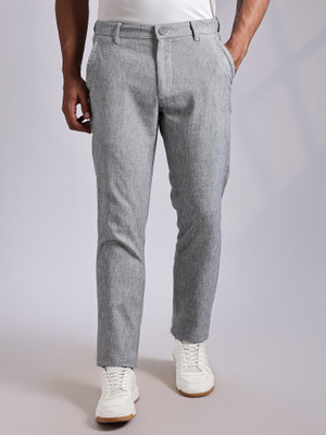 THOMAS SCOTT Regular Fit Men Grey Trousers
