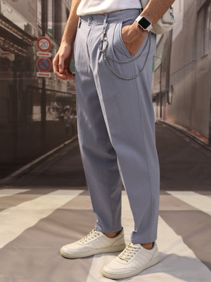 HIGHLANDER Regular Fit Men Light Blue Trousers