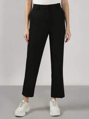 VERO MODA Slim Fit Women Black Trousers